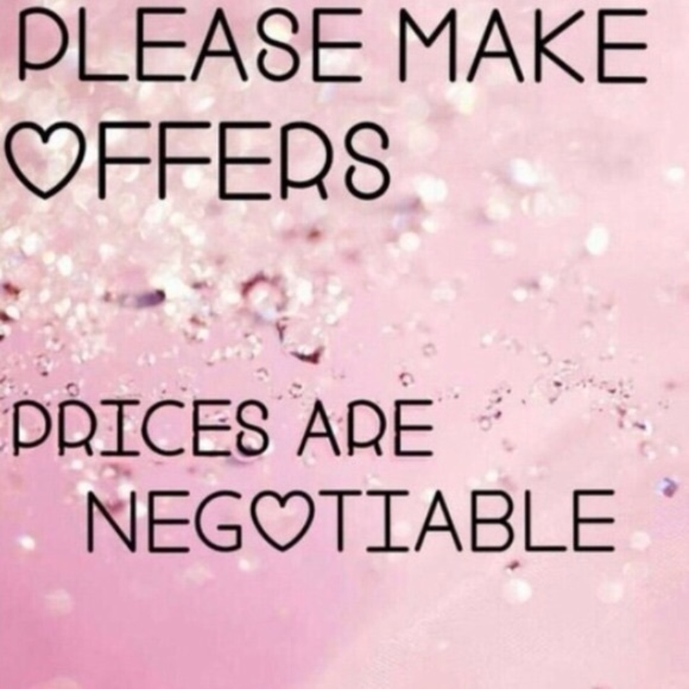 All negotiations are welcome!